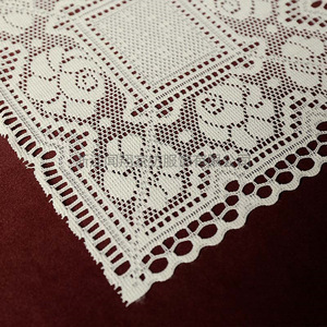 Nordic Style Lace Table Mat <b>Square</b> Polyester Washable Home Decorative Use - Product Image 1