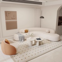 Sofá Seccional Modular en Forma de L para Apartamentos Pequeños, Recepción, Salón de Belleza, Oficina de Ventas, Áreas de Descanso, Pasillos