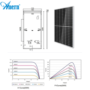 Kit de panneaux solaires portables Anern Europe Stock <span class=keywords><strong>12V</strong></span> 24V 200W 300W <span class=keywords><strong>400W</strong></span> 580W 620W avec batterie au lithium et onduleur - Product Image 3
