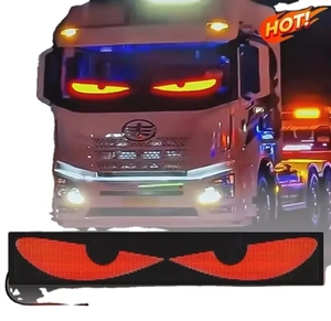 Pantalla LED para Parabrisas de Coche, Ojo del Diablo, Pantalla Electrónica Decorativa, Ojo Animado <span class=keywords><strong>Multimedia</strong></span> DIY para Coche, Camión, Luz Indicadora LED - Product Image 1