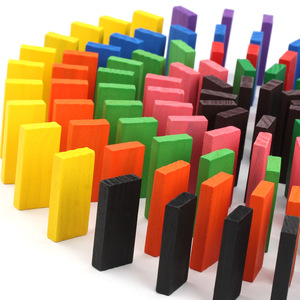 Tùy Chỉnh Montessori Trẻ Em Bằng Gỗ 100/120 Mảnh Dominoes Giáo Dục Trò Chơi Học Tập Xây Dựng Khối Đồ Chơi Cho Trẻ Em Trai Cô Gái - Product Image 6