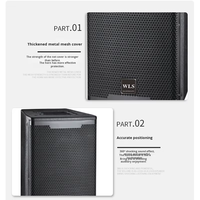Haut-parleur passif pleine bande de 15 pouces - Renforcement sonore professionnel multi-scènes pour scène/réunions/extérieur