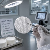 Tampons en coton biodégradables 100% viscose, ronds, doux, pour le nettoyage du visage, tampons démaquillants DIY pour les soins de la peau et le nail art