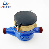 Compteur d'eau multi-jets en fonte IP68 OEM, 15 mm à 40 mm (1/2'' à 1 1/2''), connexion filetée