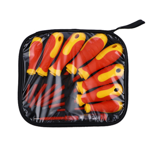 Jeu de tournevis isolés 9 pièces avec poignée en plastique Outils d'électricien de qualité industrielle et bricolage personnalisables OEM - Product Image 4