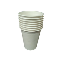 Vente en gros de gobelets biodégradables en pulpe de bagasse, portables, 8 OZ, 12 OZ, 16 OZ, naturels/blancs, pour emporter, pour café ou boissons
