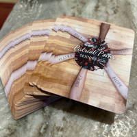 Boîte de rangement portable pour cartes de poker format Bridge avec estampage à chaud pour usage professionnel (cartes familiales et de tarot)