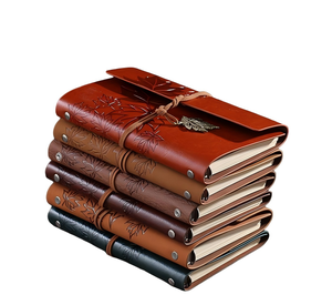 Cuaderno de cuero de tapa dura A6 personalizado, diario de hojas sueltas con encuadernación en espiral - Product Image 6
