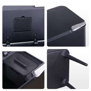 <span class=keywords><strong>2025</strong></span> mới 33L bán buôn thép không gỉ vuông nhà bếp văn phòng Báo Chí tay Thùng rác có thể với chân - Product Image 5