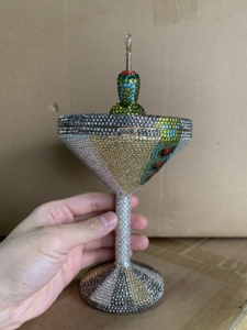 Sac de soirée élégant haut de gamme en cristal pour cocktail <span class=keywords><strong>Martini</strong></span>, avec chaîne détachable et décorations en strass, sac pour femme - Product Image 5