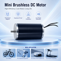 Moteur CC sans balais silencieux HXD4582, le plus petit, à aimant permanent, antidéflagrant IP55, utilisé pour les vélos électriques et les appareils électroménagers.