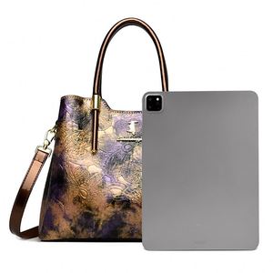 Bolso de Mano de Diseño de Lujo para Mujer, con Patrón Geométrico, Correa Cruzada, Cierre de Cremallera y Cadenas Bolso de Hombro Antirrobo y Resistente.6155 - Product Image 3