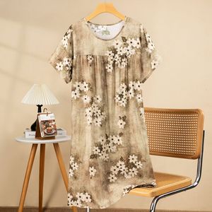 Nuova <span class=keywords><strong>Camicia</strong></span> <span class=keywords><strong>da</strong></span> <span class=keywords><strong>Notte</strong></span> Estiva <span class=keywords><strong>da</strong></span> Donna, Casual, Sottile, a Maniche Corte, con Scollo a V, Stampa alla Moda, Comoda per Casa - Product Image 2