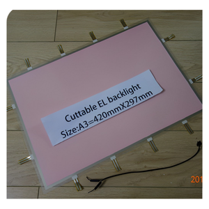 Rétroéclairage EL avec conception de distribution multi-électrodes découpable, prend en charge la découpe et le soudage libres, taille/couleur personnalisables - Product Image 4