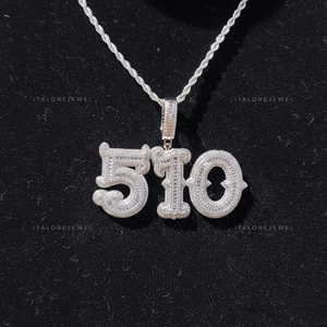 Collar con Letra del Alfabeto DRE, Plata 925, Chapado en Oro, con Moissanita, Joyería Hip Hop para Fiestas, Elegante Regalo - Product Image 5