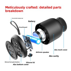 Haut-parleur subwoofer F11 5.3 TWS, étanche IPX4, résistant à la poussière, portable, en plastique, batterie 1000-2000mAh, sortie 3W, micro intégré, certifié CE - Product Image 3