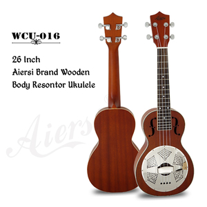 Aiersi thương hiệu 26 inch Tenor f lỗ gỗ gụ cơ thể cộng hưởng Ukulele 4 Chuỗi Hawaii <span class=keywords><strong>Guitar</strong></span> kích thước nhỏ nhạc cụ nhà máy - Product Image 2