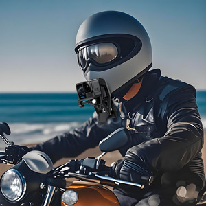 Soporte de barbilla para casco con cámara para GoPro13, para cámaras de acción Action5/4 <span class=keywords><strong>Insta360</strong></span>, <span class=keywords><strong>accesorios</strong></span> para motocicleta - Product Image 5