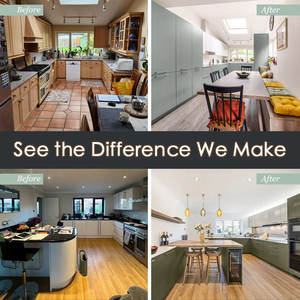 Beyaz renk ile avrupa mutfak dolabı stilleri kabine kapılar mutfak teklif şık Modern tasarım ve fonksiyonel depolama çözümü - Product Image 5