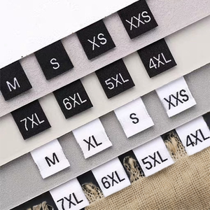 Etiquetas de Talla para Ropa, Tejidas, Ecológicas, Impresas Digitalmente, Lavables, Cortadas a Calor, de Fábrica Vietnamita, para Ropa de Mujer y Hombre, Venta al Por Mayor - Product Image 2
