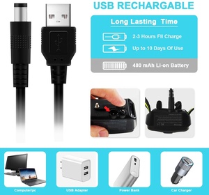 2025 Top Sell USB wiederauf ladbar Kein statischer Schock Elektro schocker Selbstverteidigung Hunde rinden halsband für kleine mittlere Hunde - Product Image 5
