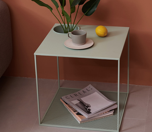 European Style <strong>square</strong> Iron Coffee <strong>Side</strong> <strong>Table</strong> with Pot Stand Display Bed Stand Designed for Living Room - Product Image 3
