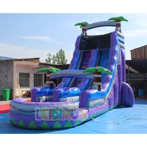 Commercial Backyard 18 20 Foot Pool Water Slides Inflatable Game For Kids Adult