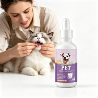 Gouttes pour l'hygiène buccale des animaux de compagnie, parfum menthe poivrée et persil, avec logo de marque personnalisé