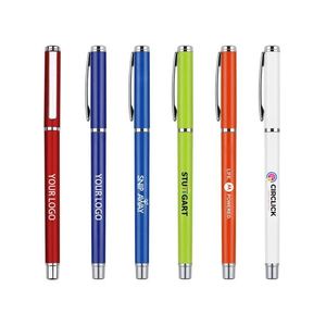 ปากกาลูกลื่นโลหะสลักโลโก้ตามสั่ง ขนาดหัวเขียน 1.0 มม. หลายสี สำหรับใช้ในธุรกิจหรือโรงเรียน - Product Image 1