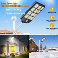 Lampadaires solaires extérieurs étanches pour cour, haute puissance, haute luminosité, LED tout-en-un