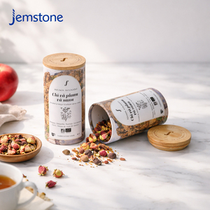 Emballage personnalisé pour café et thé, de qualité alimentaire, durable, boîte en carton cadeau, emballage cylindrique, tube en papier avec laminage mat - Product Image 3