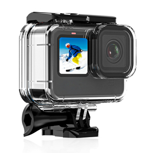 Boîtier étanche Hongdak 60M pour <span class=keywords><strong>GoPro</strong></span> Hero 13 12 11 <span class=keywords><strong>10</strong></span> 9, protection de plongée sous-marine, <span class=keywords><strong>filtre</strong></span> d'objectif - Product Image 1