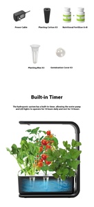 Equipo inteligente de plástico hidropónico para interiores LED, maceta de cultivo sin suelo carnosa vegetal para plagas potencialmente tóxicas - Product Image 2