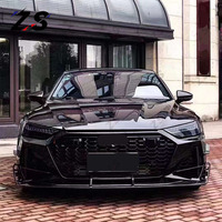 Pare-chocs de voiture en gros d'usine ZS avec lèvre avant en Fiber de carbone pour Audi A7 C8 2019-2024 Kits de carrosserie de lifting automatique RS7 ABT modifiés