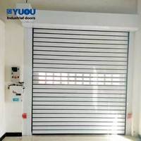 Puerta de garaje Industrial de aluminio, enrollado rápido de Metal duro de alta velocidad