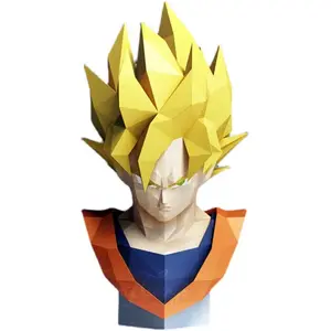 Nuova novità 3 stili fai da te Dragon Balls Model Kit Goku Saiyan Vegata Dragon Balls Figure Origami Toys for Gift