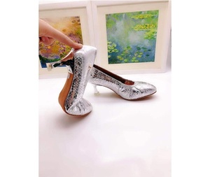 Zapatos de Baile para Mujer AG, Clásicos Plateados para Baile de Salón/Tango Latino/Vals, Tacón de 6.3 cm, Piel de Oveja Suave - Product Image 4