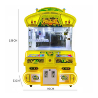 Machine à grue en plastique double poste 200W, plusieurs couleurs, mini jouet en peluche, utilisation intérieure/extérieure, prix de gros