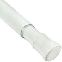 Tringle à rideau télescopique légère et réglable à tension par ressort, blanche, avec verrouillage par torsion, sans outils, sans perçage, pour maison, appartement, hôtel