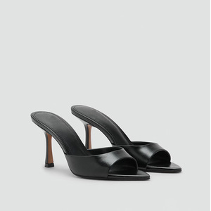 Nuove Scarpe Estive da <span class=keywords><strong>Donna</strong></span> 2025, Scarpe Muller alla Moda, <span class=keywords><strong>Sandali</strong></span> Sexy con Tacco Alto Sottile Marrone - Product Image 3