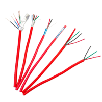 Câble coaxial d'alarme incendie à 4 conducteurs en cuivre massif, prix usine, bobine de 100m/305m, fabricant professionnel, certifié CE RoHS