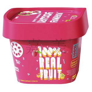 Vaso de yogur de plástico con tapa y cuchara incluida, 4 onzas (125 ml), vaso cuadrado de PP para delicateses, mini vaso de yogur, vaso para envasado con diseño de etiquetado en molde. - Product Image 3