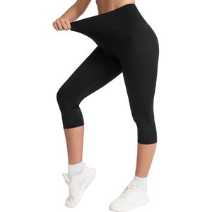 FOXA Leggings capri taille haute pour femme, pantalon de yoga et de course à pied avec contrôle du ventre - Product Image 4