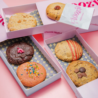 Vente en gros de boîtes d'emballage personnalisées pliantes en papier cartonné Mochi Biscuit Cookie Donut avec logo