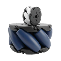 Ensemble de 4 roues Mecanum de 8 pouces avec revêtement en PU
