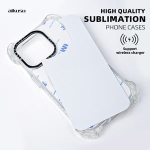 Coques de téléphone personnalisées en TPU transparent pour sublimation, coques de téléphone vierges pour sublimation 2D pour iPhone 16 15 14 13 Pro Max - Product Image 1