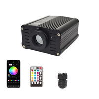 Moteur d'éclairage LED à fibre optique en aluminium 220V 16W Mini Twinkle avec contrôle par application mobile et RGBW pour éclairage de voiture effet ciel étoilé
