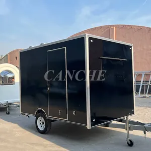 Carrito de Comida Móvil Certificado por la CE, Carrito de Helados y Café para la Venta Ambulante, Remolque de Comida Móvil para Europa - Product Image 2