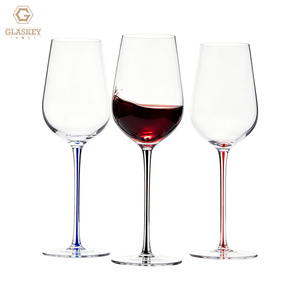 Calici da Vino in Cristallo da 14.4 oz con Stelo Colorato, Bicchieri Universali per Cabernet, Merlot, <span class=keywords><strong>Chardonnay</strong></span>, Calici Eleganti - Product Image 2