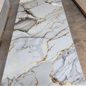 Hiện đại 1220*2440*3 mét PVC đá cẩm thạch Damask UV Board chống cháy nội thất trang trí nội thất tường bảng điều khiển cho căn hộ thiết kế đồ họa giải pháp - Product Image 2